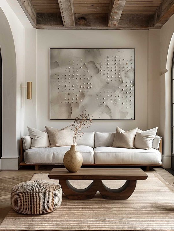 Wall Art Neutral Dotted Wabi-Sabi