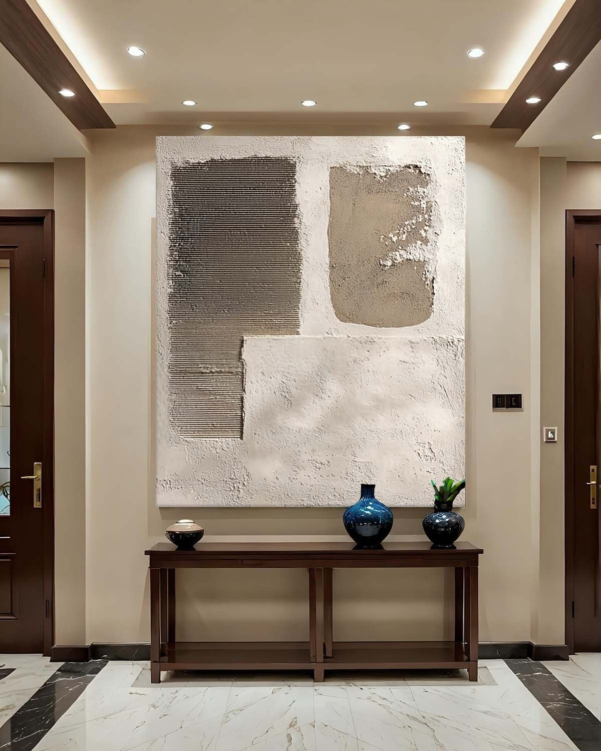 Wall Art Wabi-Sabi Painterly Raw Modern - Neutralighting
