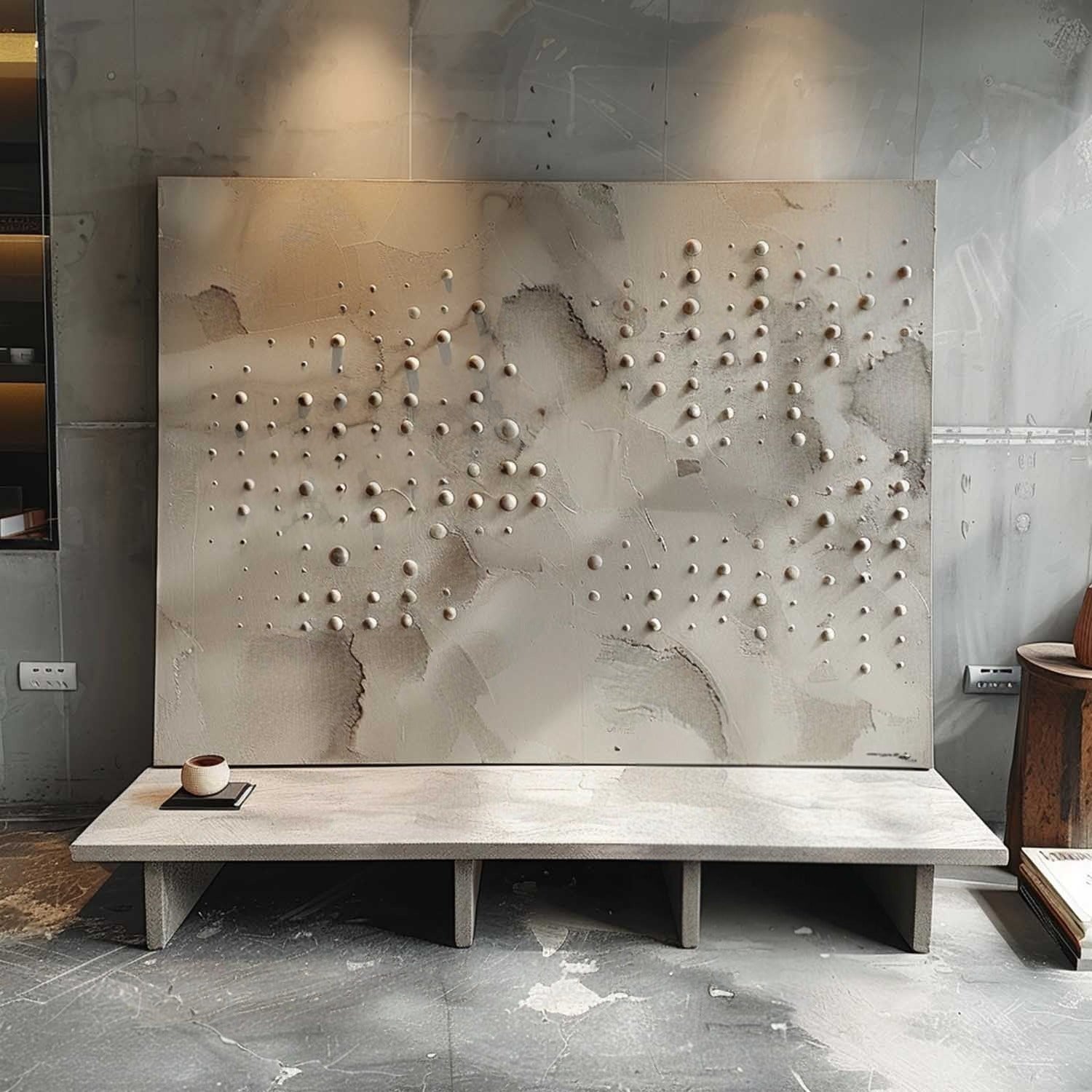 Wall Art Neutral Dotted Wabi-Sabi