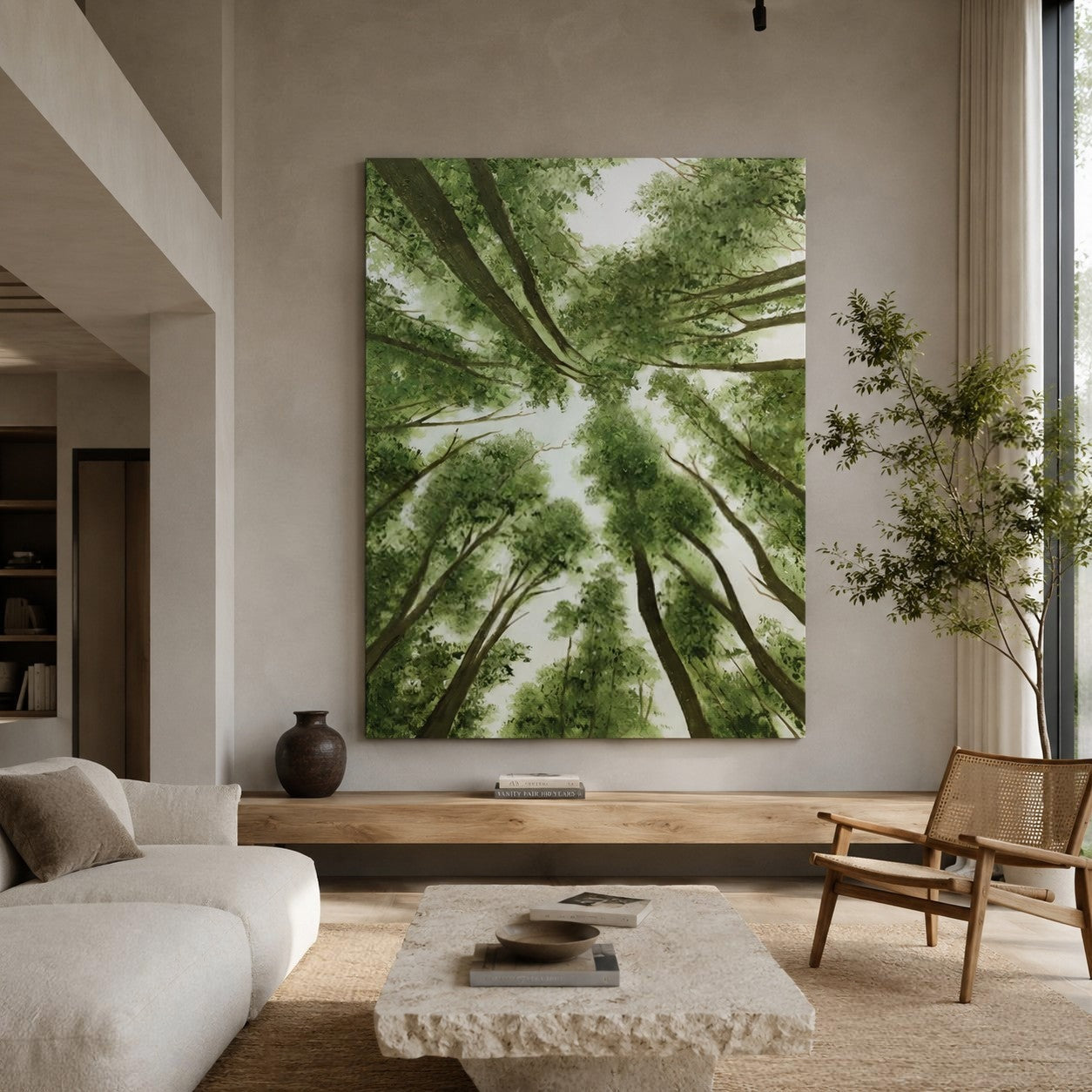 Wall Art Landscape Tree Vibrant Playful