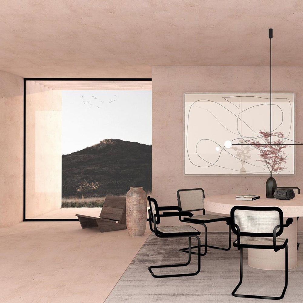 Arisha Minimalist Linear Mobile Pendant Light, Black - Neutralighting