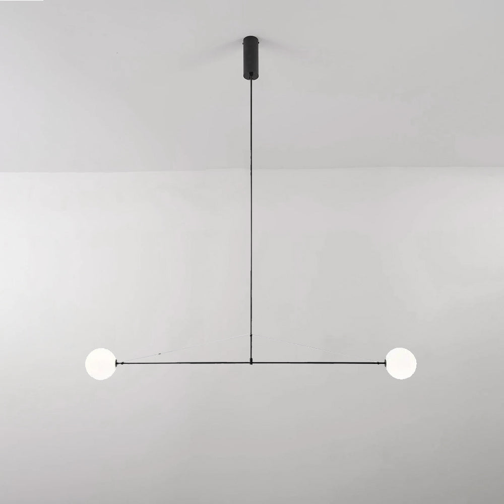 Arisha Minimalist Linear Mobile Pendant Light, Black - Neutralighting