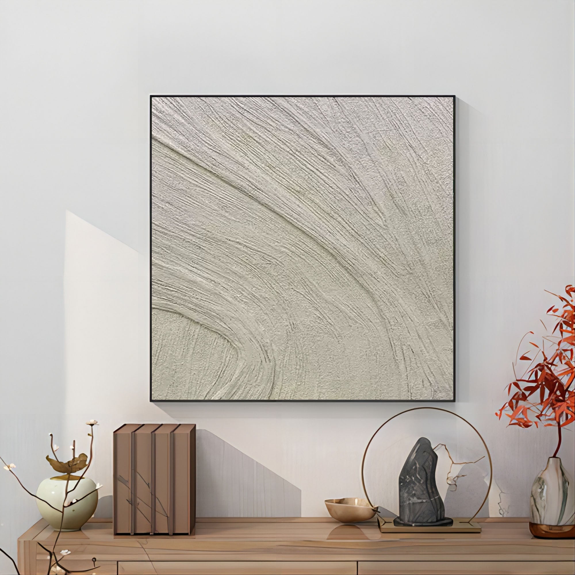 Plaster Art Texture Painting SG035 - Neutralighting