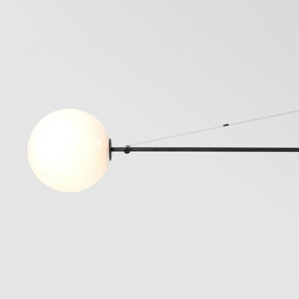 Arisha Minimalist Linear Mobile Pendant Light, Black - Neutralighting