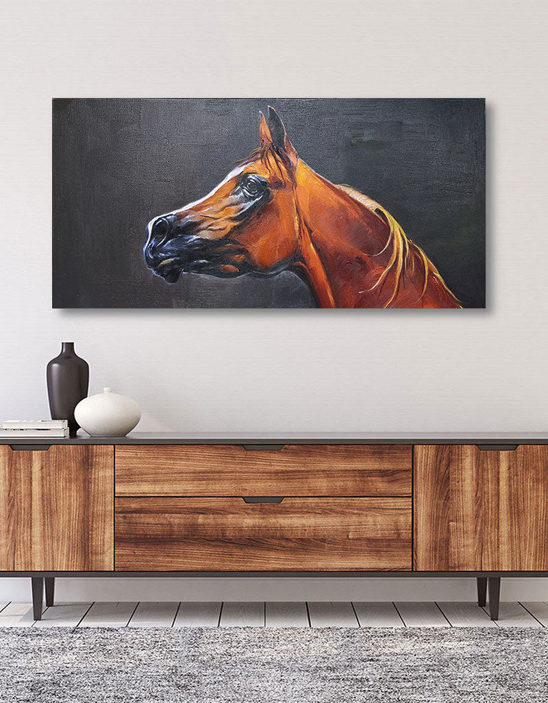 Brown Horse Painting ANH15 - Neutralighting