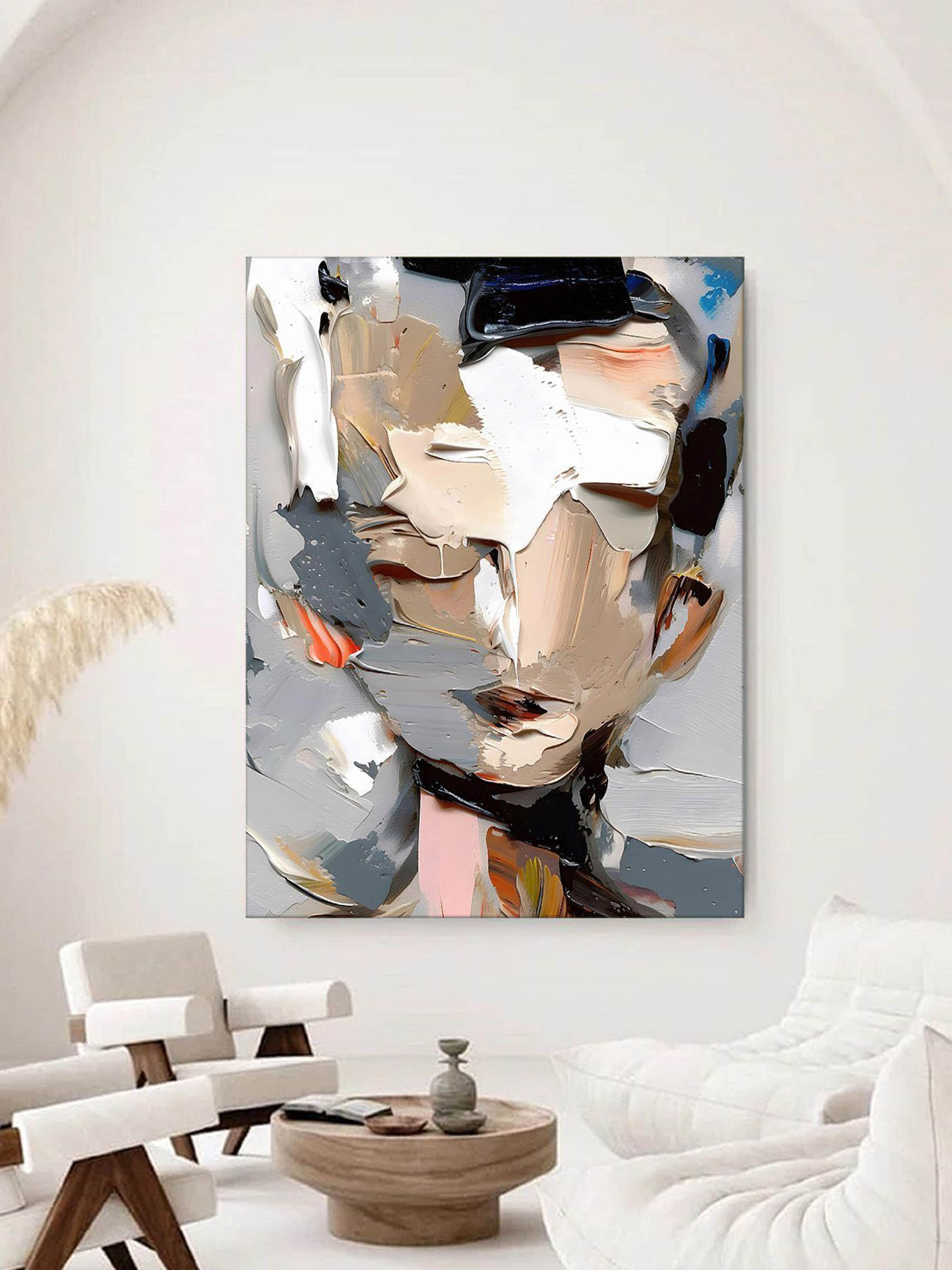Elias Colorful Portrait Painting