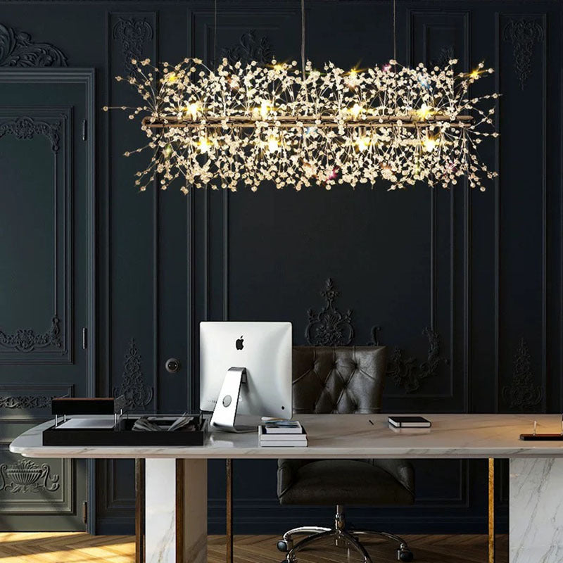 Arisha Creative Art Chandelier Crystal Pendant Light for Dining Room - Neutralighting