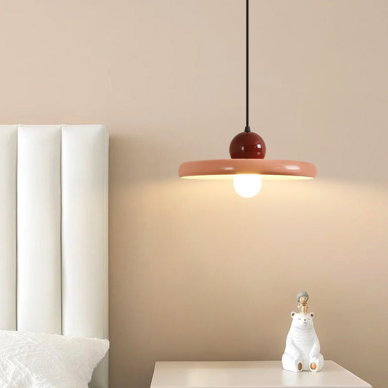 Arisha Modern Decorative LED Pendant Light Pink Metal Living Room - Neutralighting