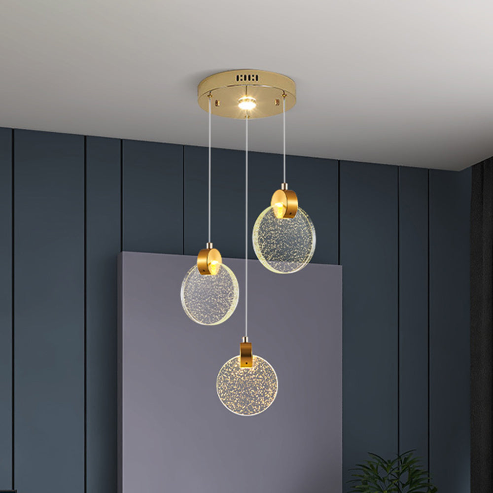 Kristy Luxury Circular Ripple Round Crystal Golden Chandelier - Neutralighting
