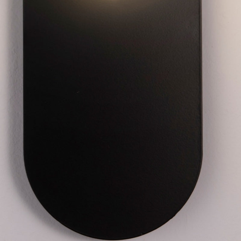 Valentina Modern LED Wall Lamp Black/Gold Glass Bedroom/Living Room - Neutralighting