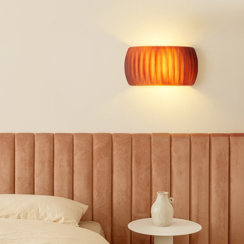 Aria Modern LED Indoor Wall Lamp Orange/Green Resin Bedroom - Neutralighting