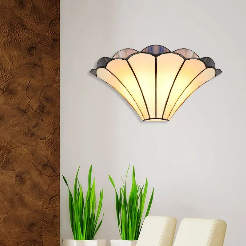 Valentina Flower Shape Glass Wall Lamp, Beige - Neutralighting