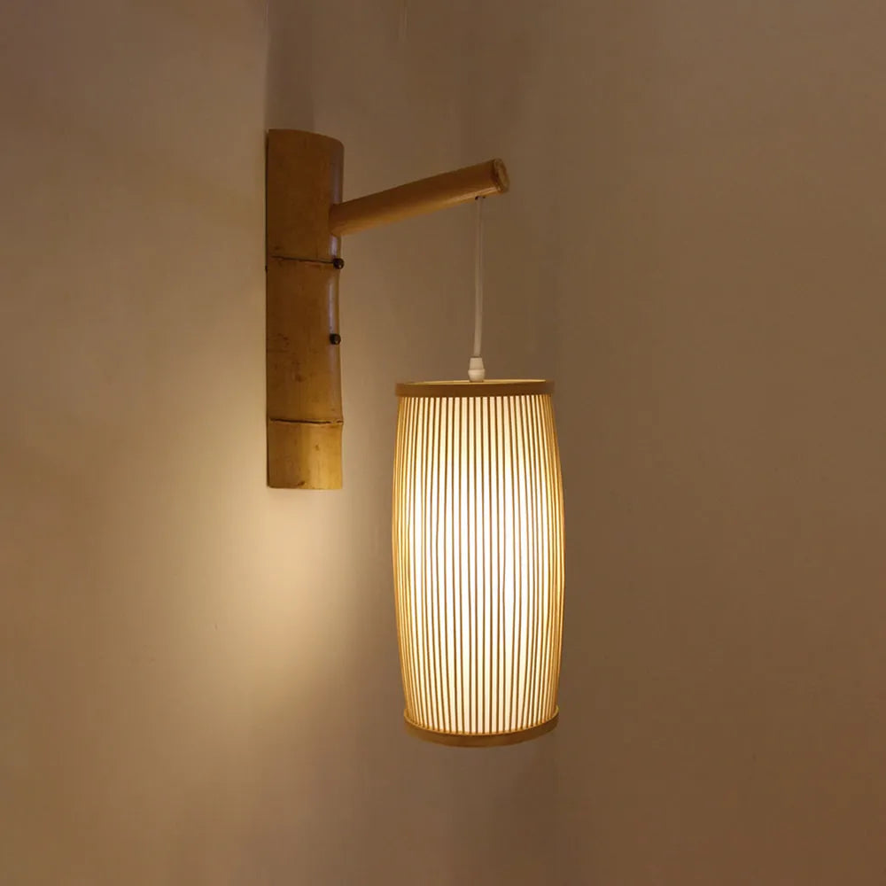 Ritta Wall Lamp Rustic, Muto Rattan Weaving LED, Hallway Wall Sconce - Neutralighting