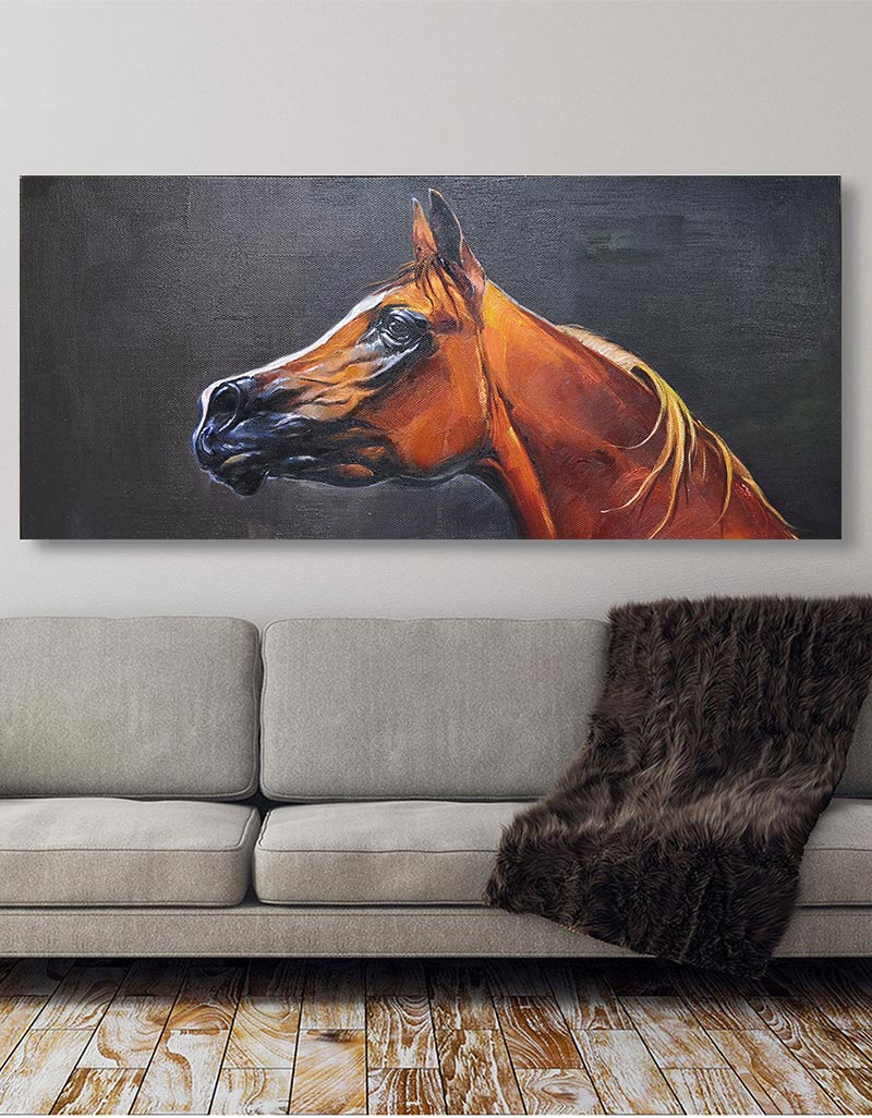 Brown Horse Painting ANH15 - Neutralighting