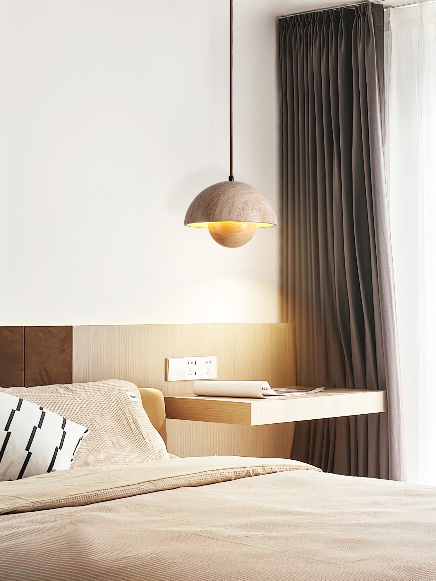Ersile Travertine Pendant Light - Neutralighting