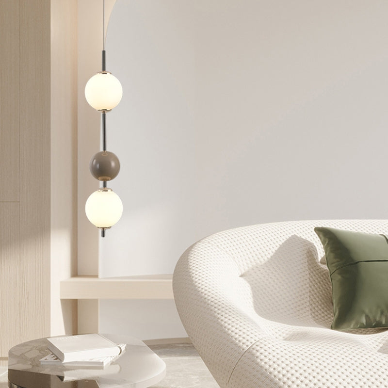 Valentina Modern LED Pendant Light Red Metal Bedroom Living Room - Neutralighting