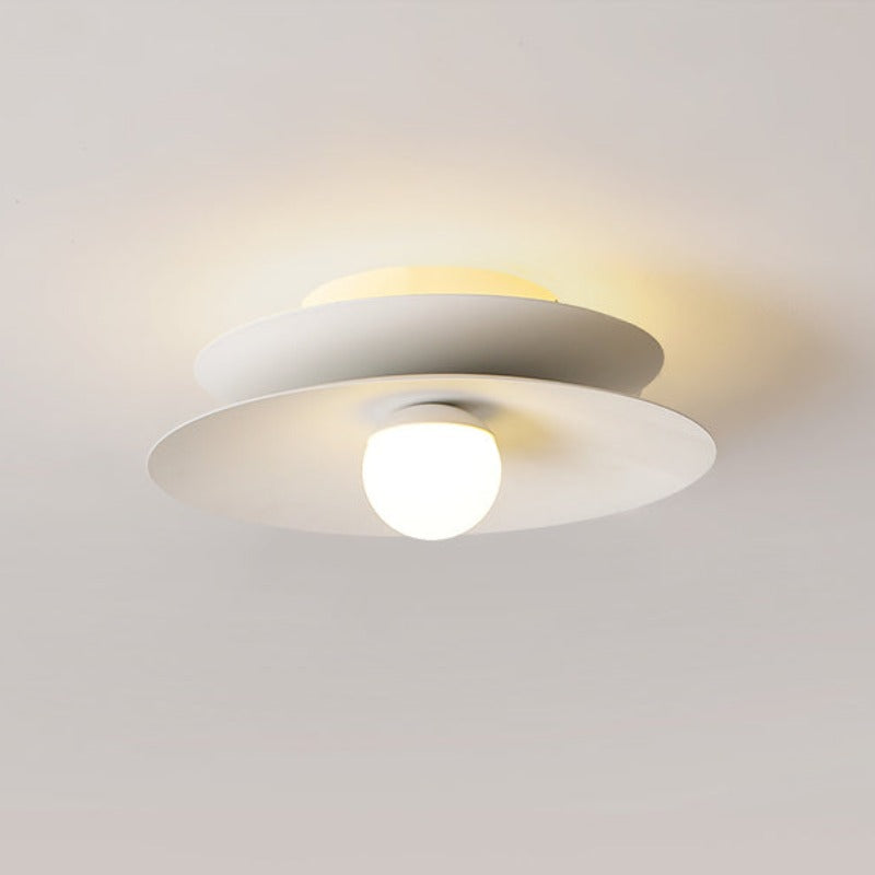 Arisha Modern Flush Mount Ceiling Light White Red Black Metal Balcony - Neutralighting