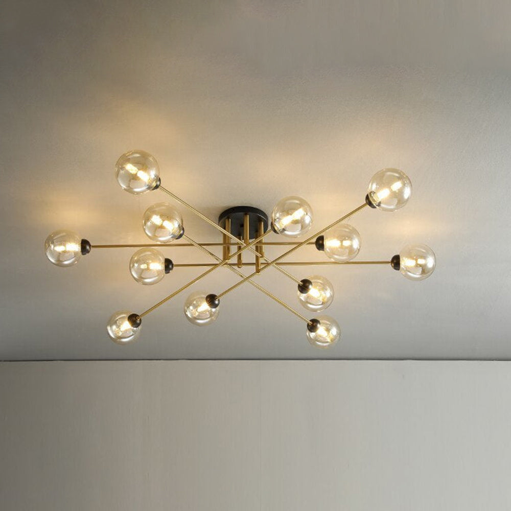 Valentina Industrial Glass Globe Chandelier LED, 6 Style - Neutralighting
