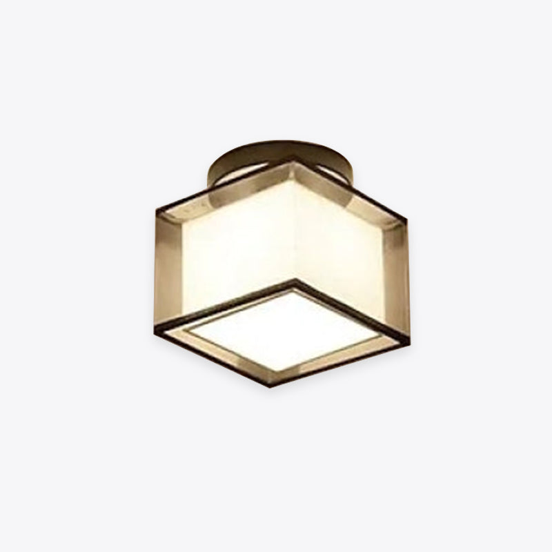 Arisha Modern Metal & Fabric Flush Mount Ceiling Light, 2 Style - Neutralighting