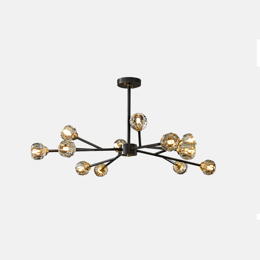 Valentina Modern Blown Metal Pendant Light, Gold - Neutralighting