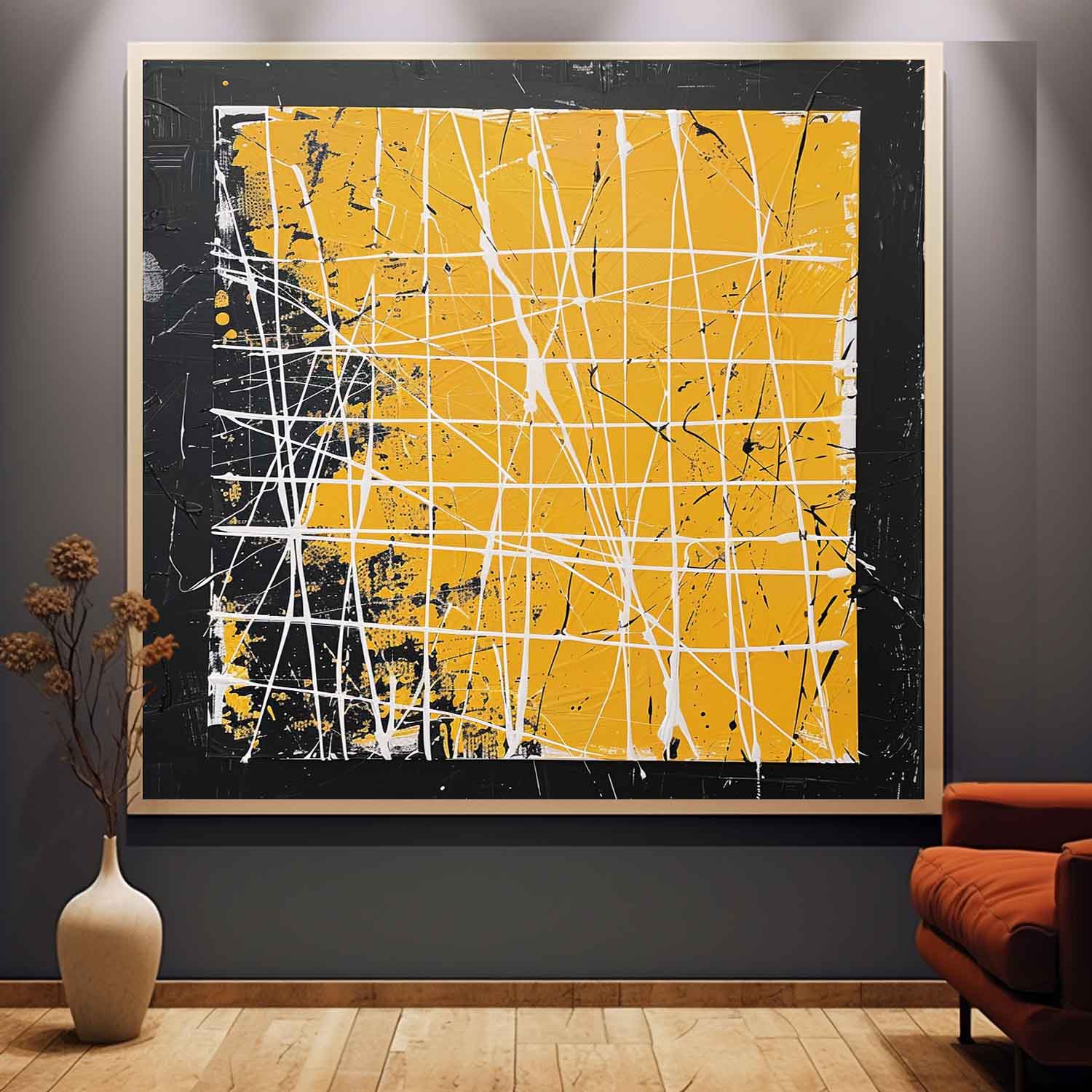 Abstract Expressionist Art AEA053 - Neutralighting