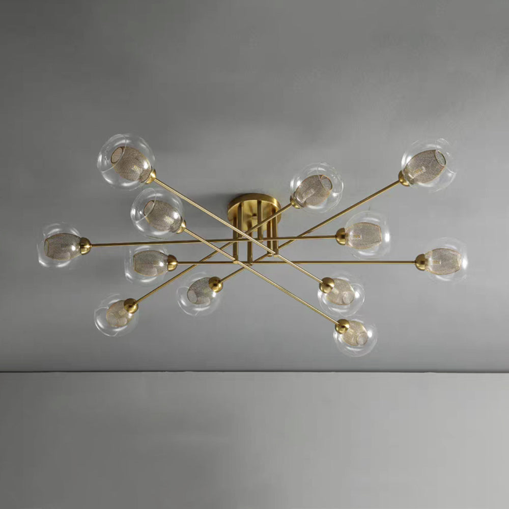Valentina Industrial Glass Globe Chandelier LED, 6 Style - Neutralighting