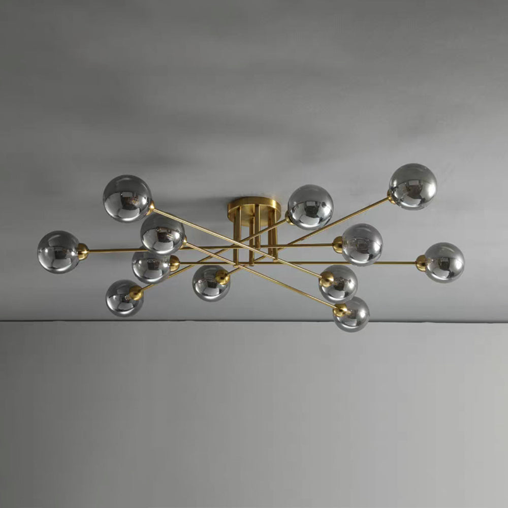 Valentina Industrial Glass Globe Chandelier LED, 6 Style - Neutralighting