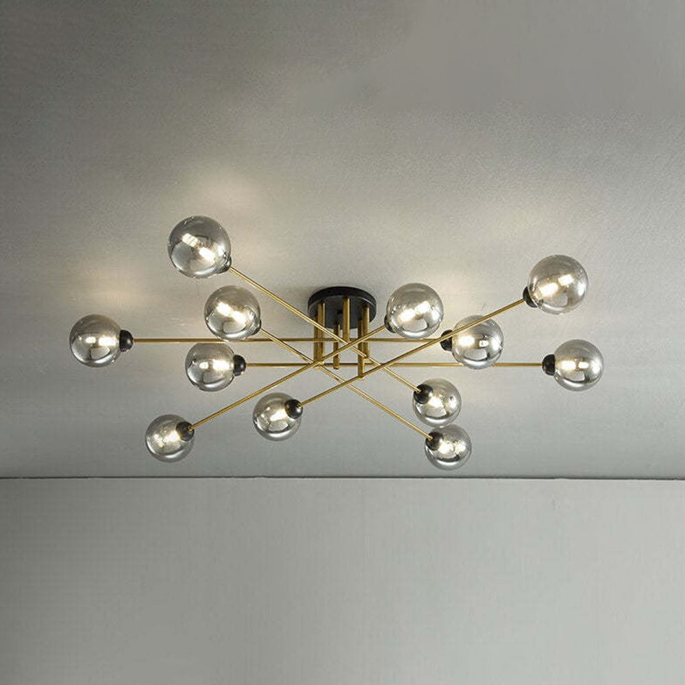 Valentina Industrial Glass Globe Chandelier LED, 6 Style - Neutralighting