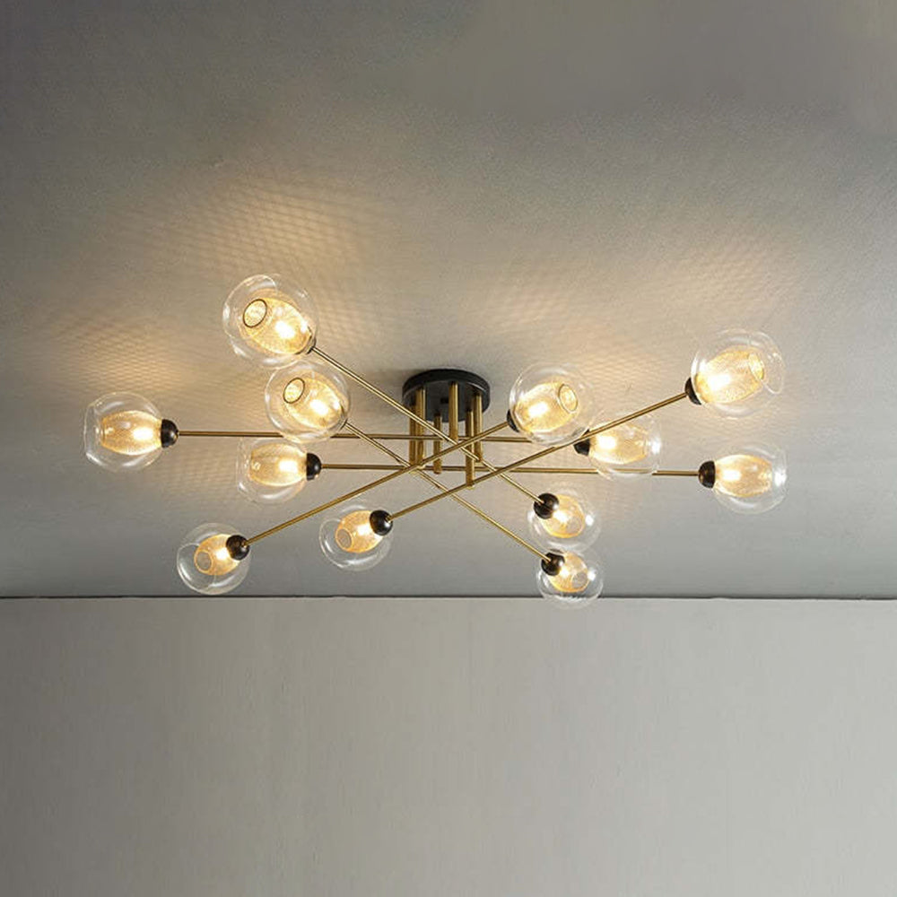 Valentina Industrial Glass Globe Chandelier LED, 6 Style - Neutralighting