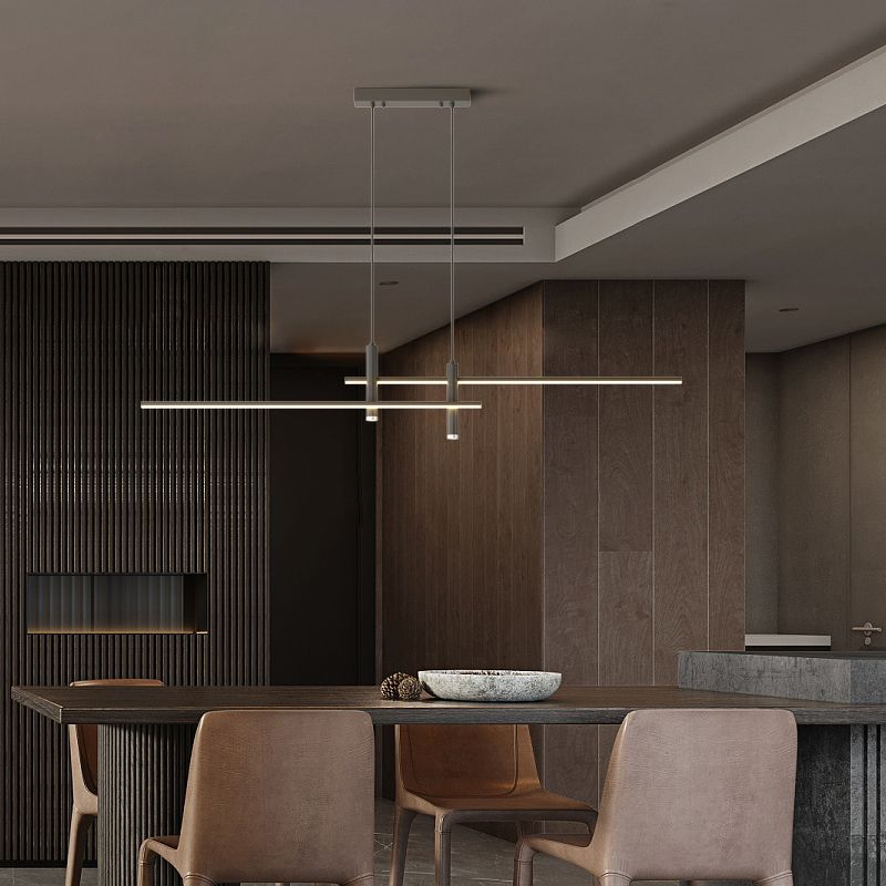 Prym Pendant Light Modern Linear Dining Room - Neutralighting