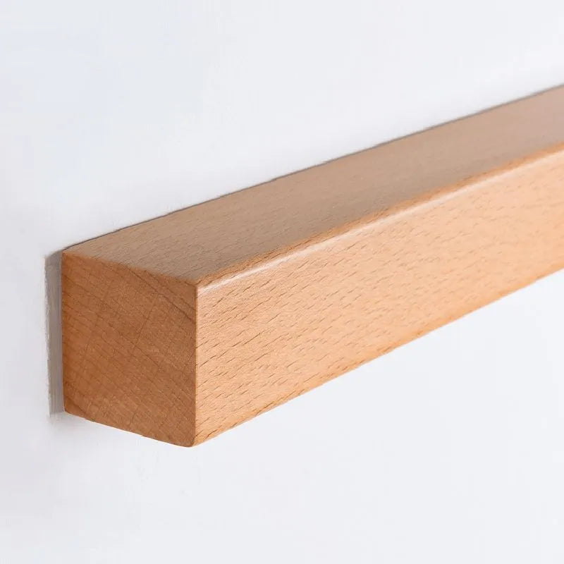 Muto Linear Mirror Wooden Front Vanity Wall Lamp - Neutralighting
