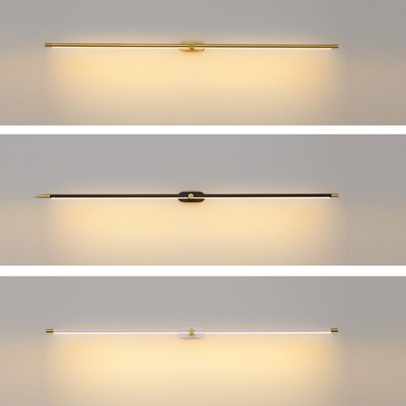 Ivox Minimalist Linear Wall Lamp Gold&Black - Neutralighting