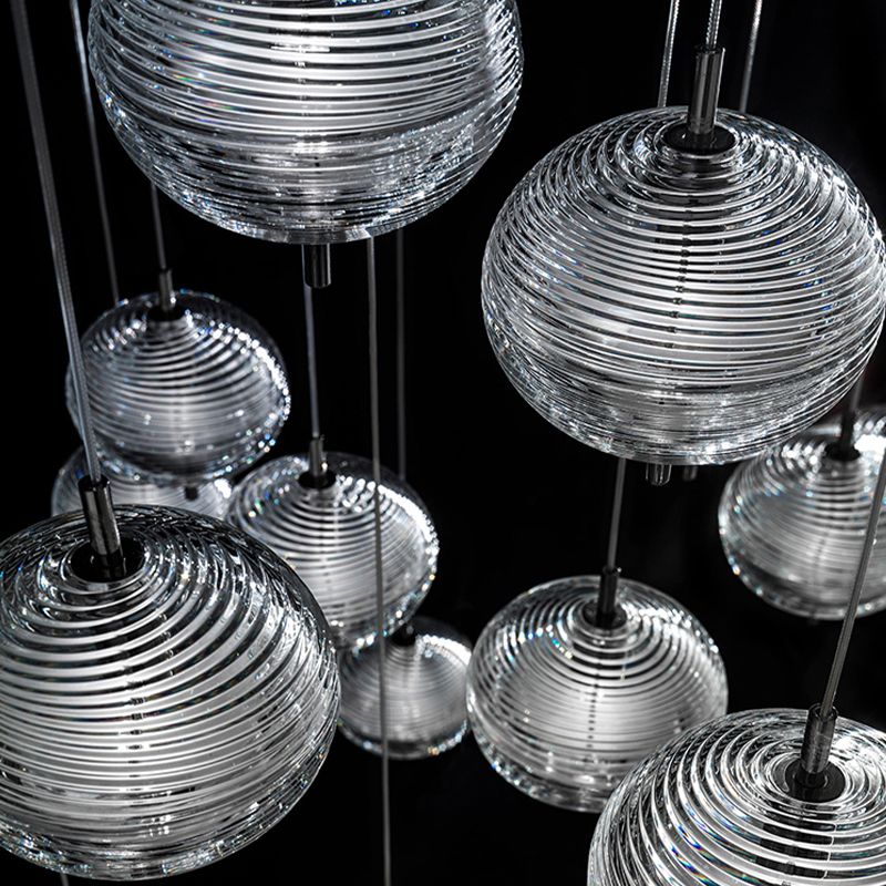 Valentina Designer Art Modern Pendant Light, Black/Gold - Neutralighting