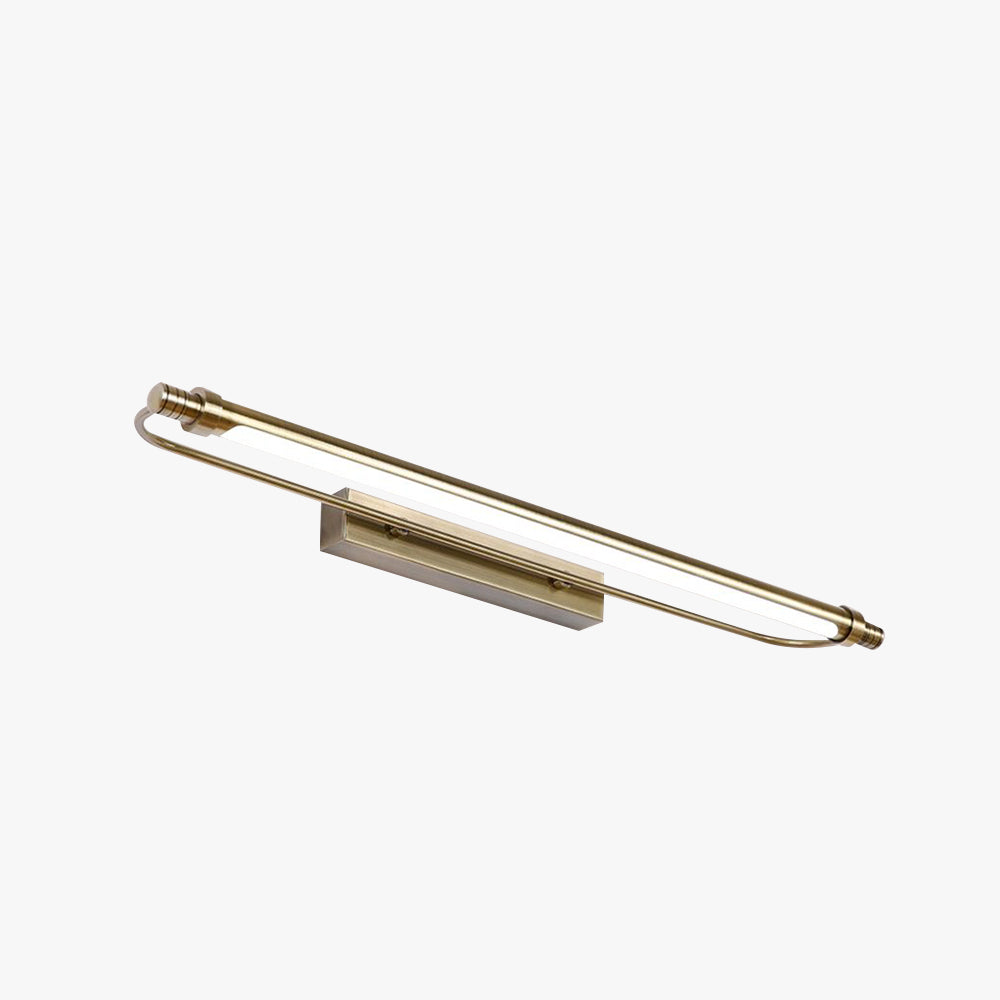 Arisha Modern Linear Metal Vanity Wall Lamp, Gold - Neutralighting