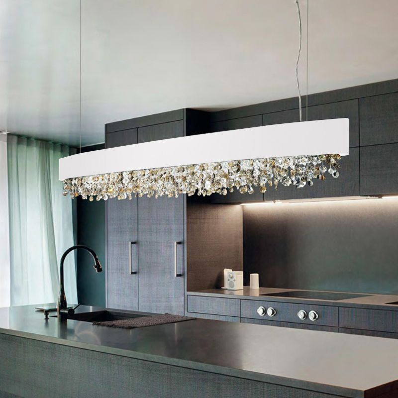 Kristy Modern Crystal Pendant Light Black/White/Brown/Gold - Neutralighting