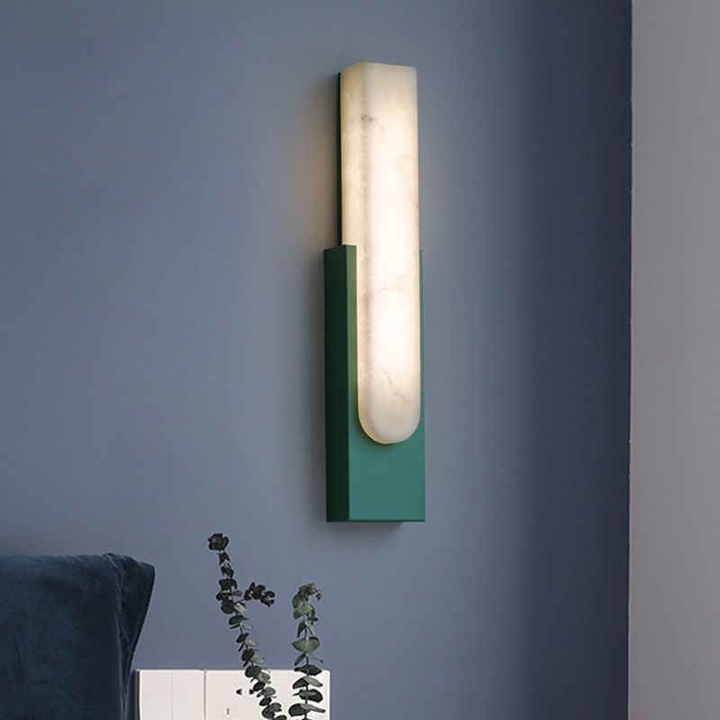 Arisha Modern Rectangular Stone Metal Wall Lamp - Neutralighting