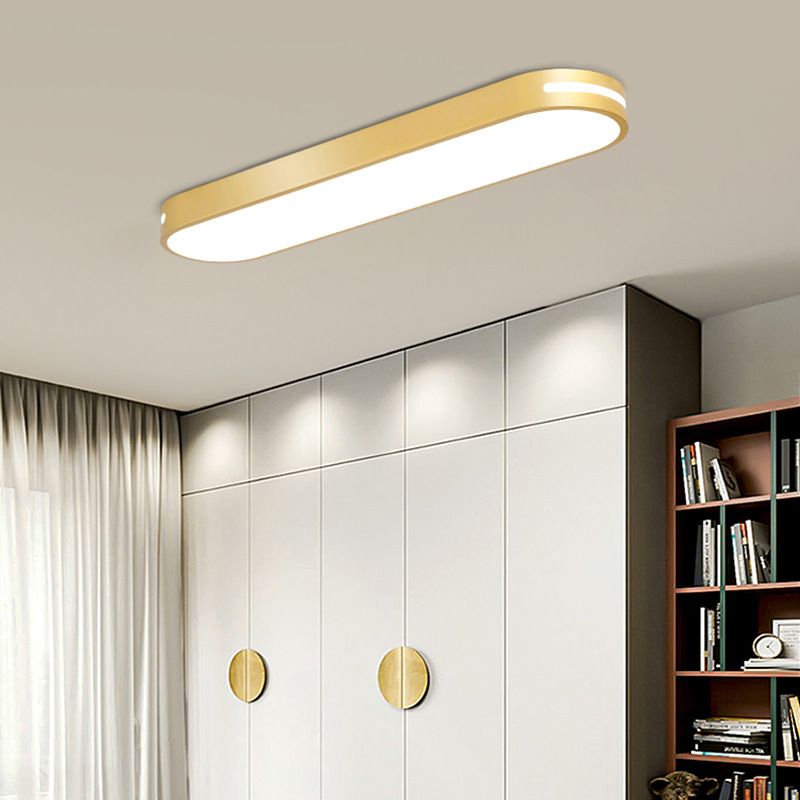 Arisha Oval Flush Mount LED Ceiling Light, Black/White/Grey/Gold - Neutralighting