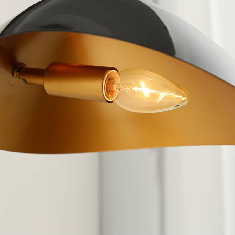 Epoch Industrial Swing Arm Vanity Wall Lamp, Black/Gold - Neutralighting