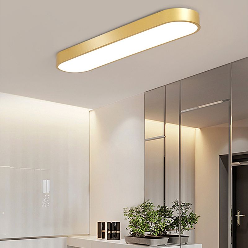 Arisha Oval Flush Mount LED Ceiling Light, Black/White/Grey/Gold - Neutralighting