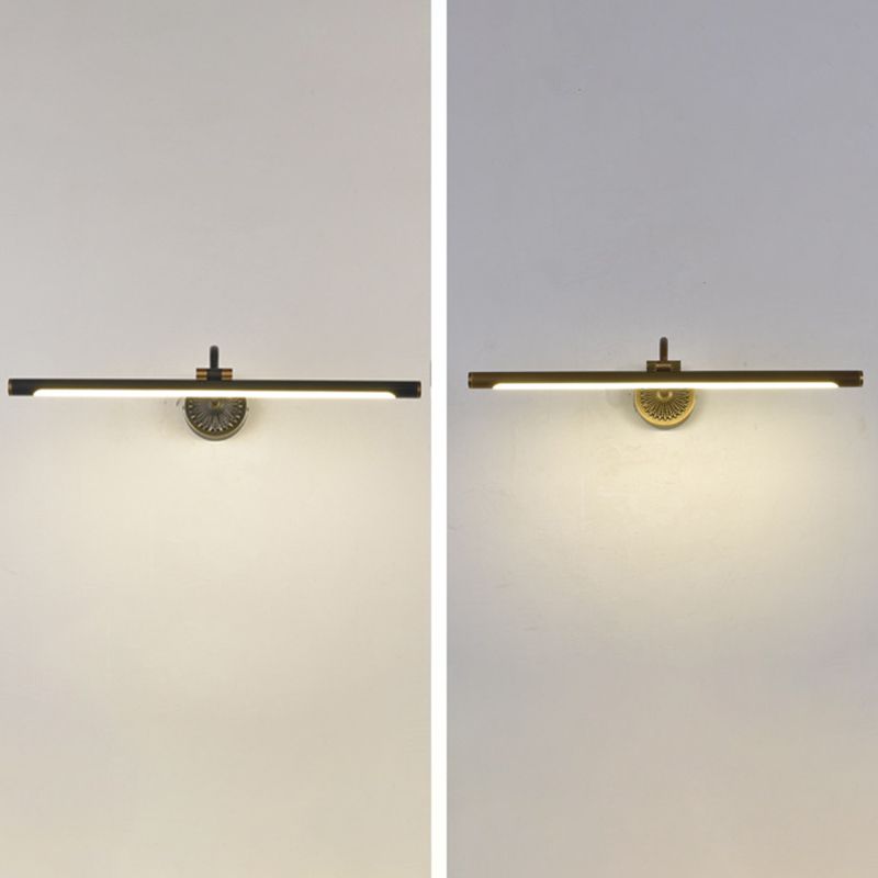 Tiffany Black Adjustable Reading Spotlight Wall Lamp, Metal/Wood - Neutralighting