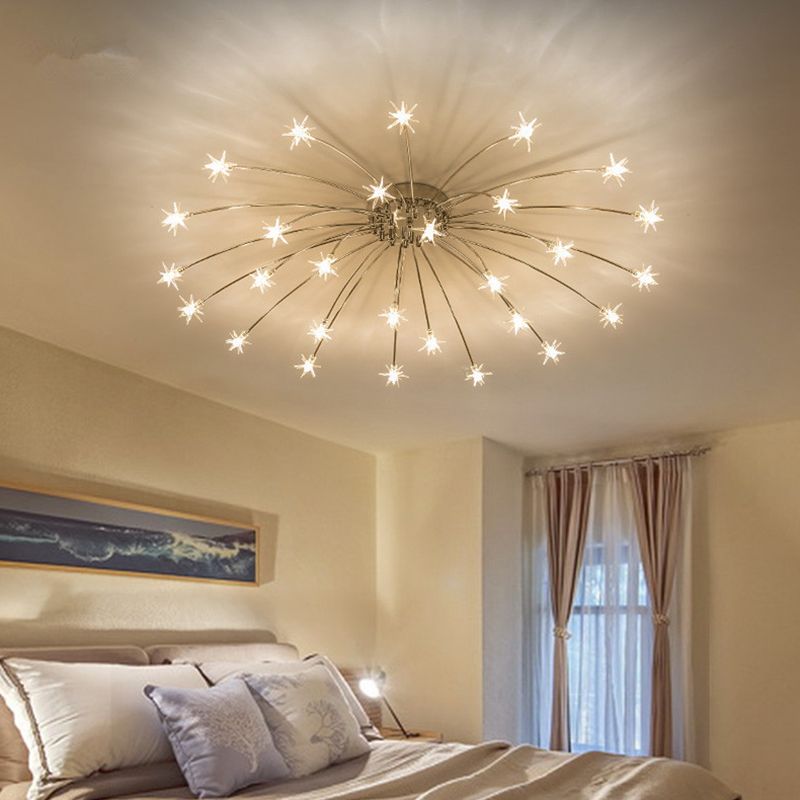 Arisha Art Deco Starry Flush Mount Ceiling Light - Neutralighting