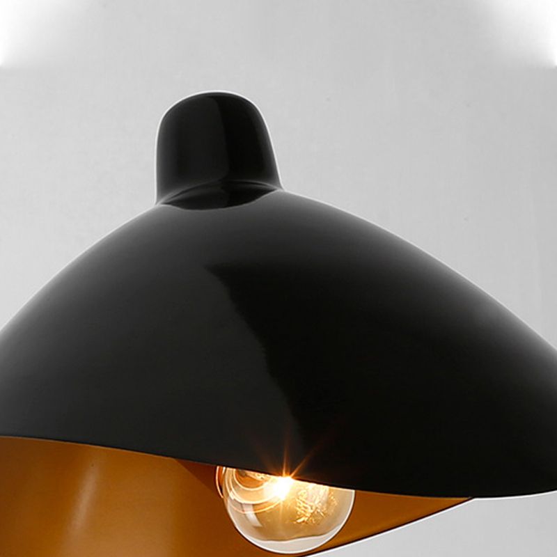 Epoch Industrial Swing Arm Vanity Wall Lamp, Black/Gold - Neutralighting