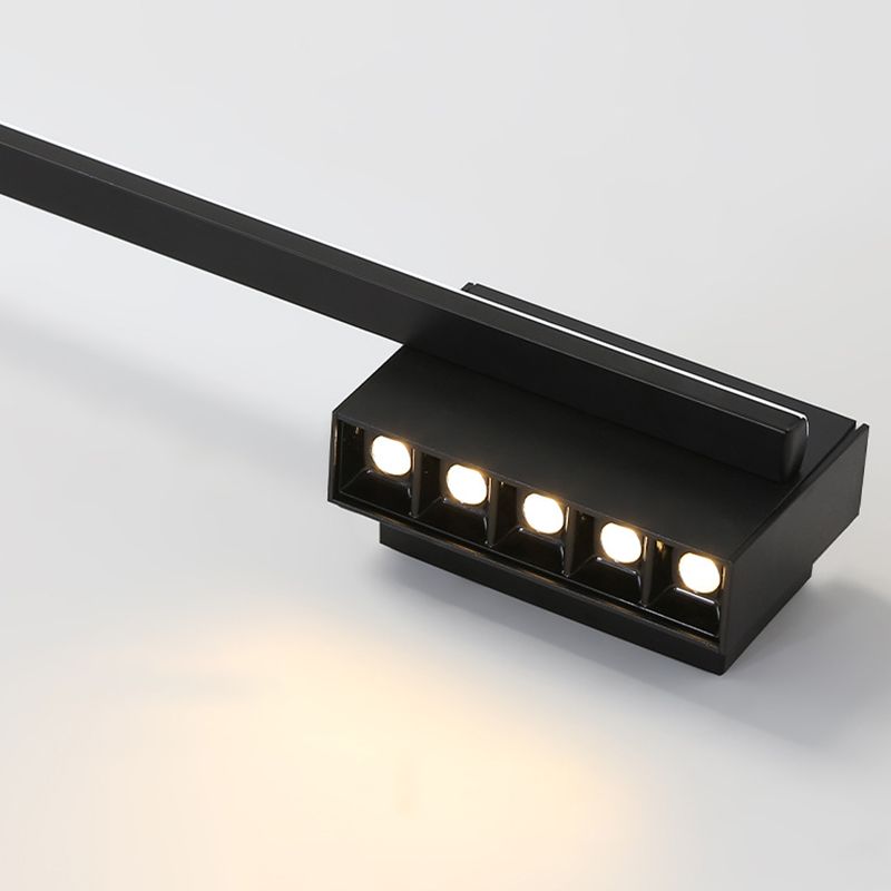 Arisha Minimalist Linear Metal Vanity Wall Light, Black, Bathroom - Neutralighting