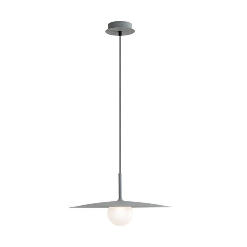Arisha Modern Dish-shaped Metal Pendant Light, Black/White/Grey - Neutralighting