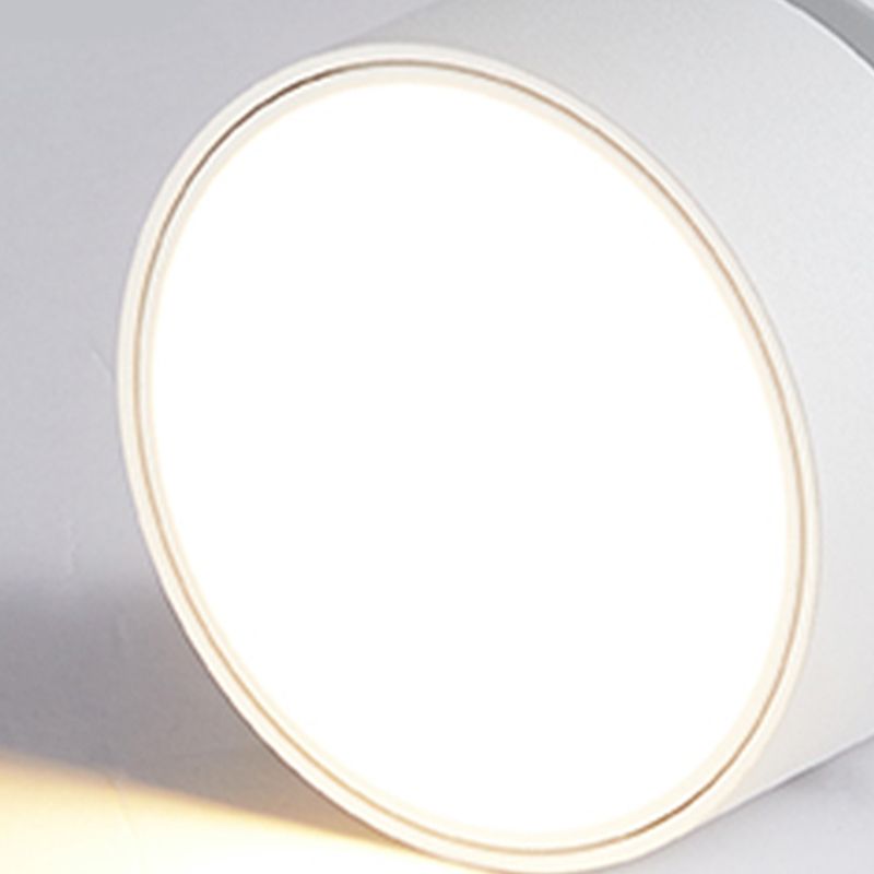 Arisha Flush Mount Ceiling Light Cylindrical Modern, Metal, Black/White, Hallway - Neutralighting