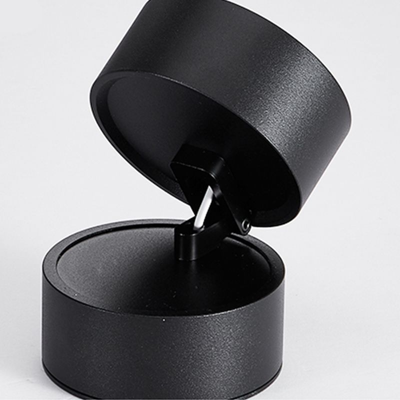 Arisha Flush Mount Ceiling Light Cylindrical Modern, Metal, Black/White, Hallway - Neutralighting