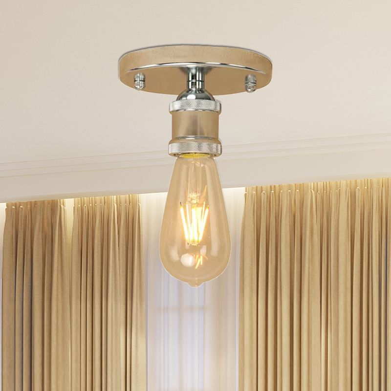 Silva Retro Vintage Bulb Semi-Flush Mount Ceiling Light - Neutralighting