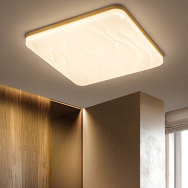 Muto LED Geometric Flush Mount Ceiling Light, White - Neutralighting