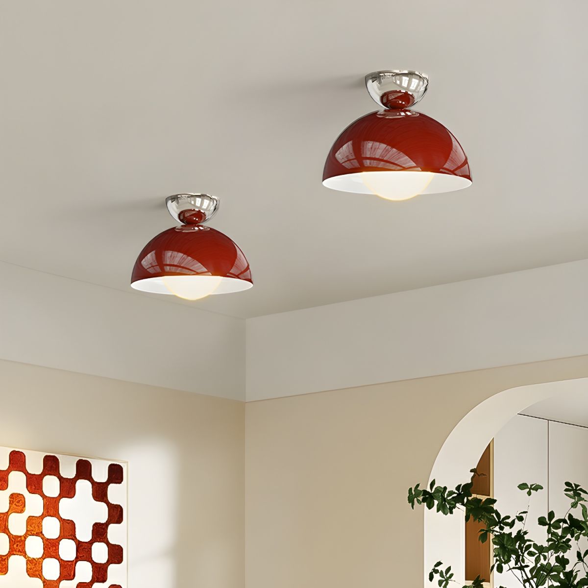 Valentina Simple Modern LED Flush Mount Ceiling Light Metal Balcony - Neutralighting
