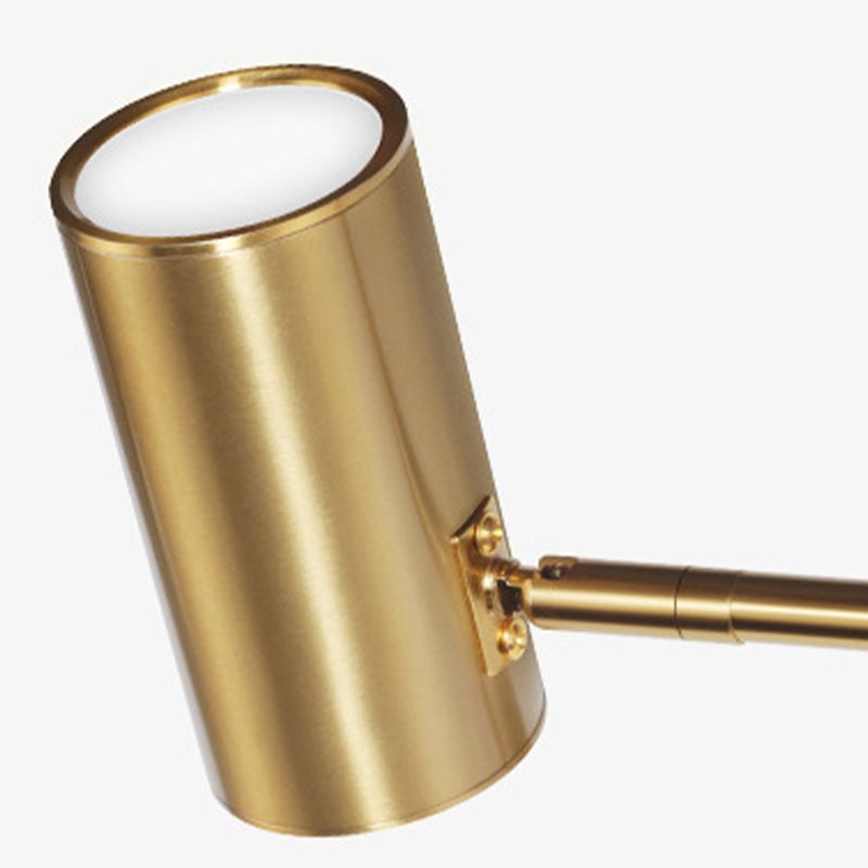 Aria Wall Lamp Cylindrical Adjustable Lamp Pole Metal Brass, Bedroom - Neutralighting